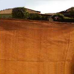 Malla de sombreo ocultación marrón 4 x 50 metros, ocultación 85%, para  jardines, terrazas y delimitación parcela